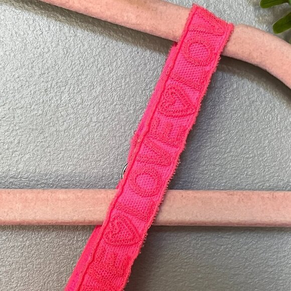 Victorias Secret Dream Angels Bra Womens size 32A Neon Pink with Lace - Picture 4 of 7